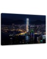 Canvas painting for bedroom - Illuminated skyscraper | FEEBY