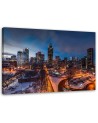 Bedroom canvas painting - New York City in winter | FEEBY