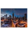 Bedroom canvas painting - New York City in winter | FEEBY