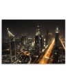 Canvas painting for bedroom - Dubai panoramic at night | FEEBY