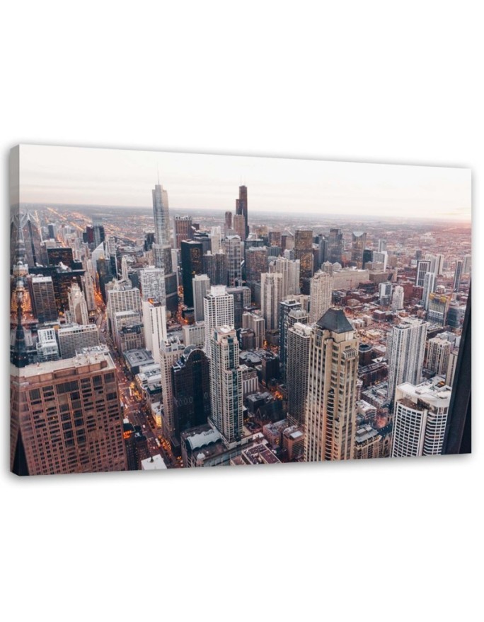 Printed canvas painting - Skyscrapers in Chicago | FEEBY