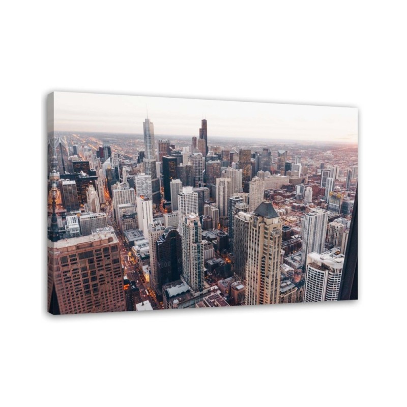 Printed canvas painting - Skyscrapers in Chicago | FEEBY