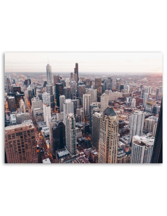 Printed canvas painting - Skyscrapers in Chicago | FEEBY