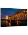 Prints on canvas painting - Bridge and cathedral in Cologne | FEEBY