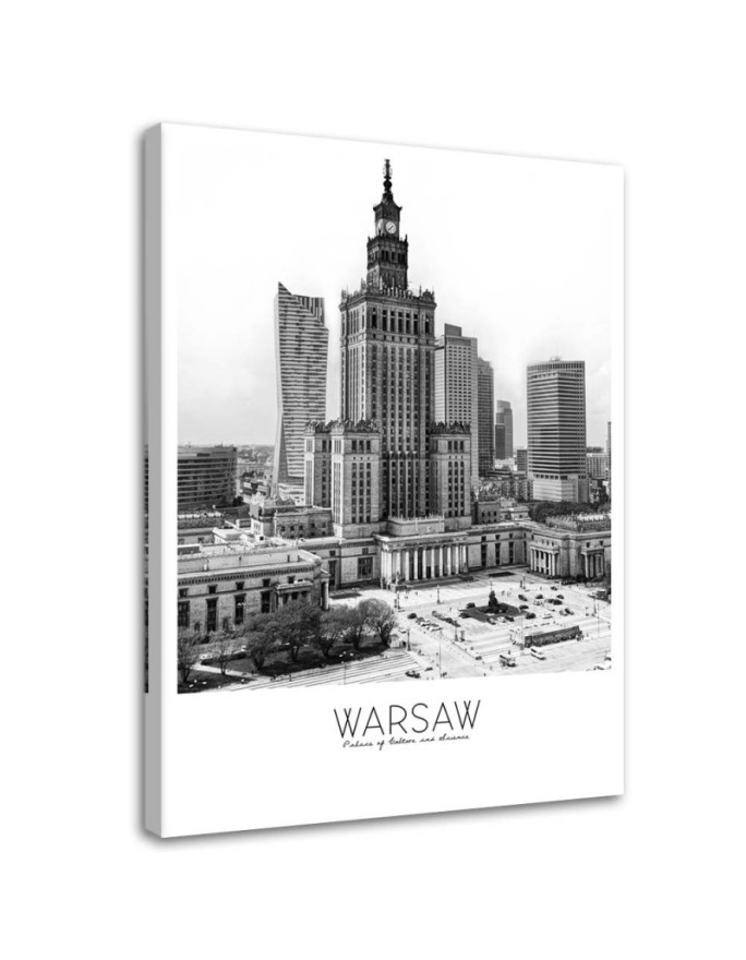 Modern canvas painting - Warsaw Palace of Culture | FEEBY