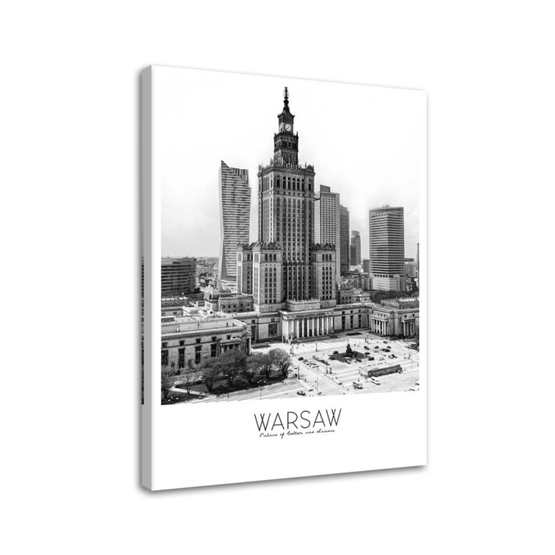 Modern canvas painting - Warsaw Palace of Culture | FEEBY
