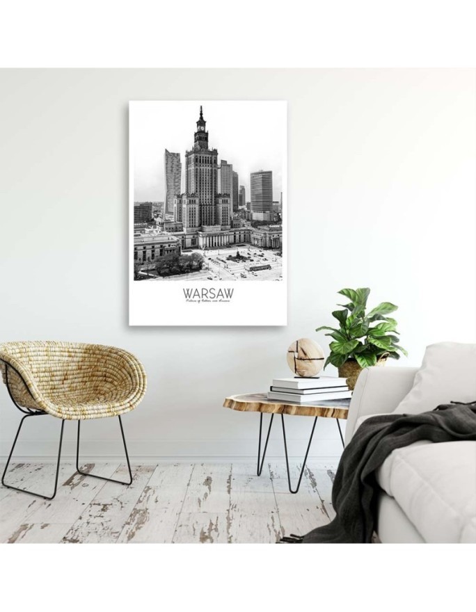 Modern canvas painting - Warsaw Palace of Culture | FEEBY