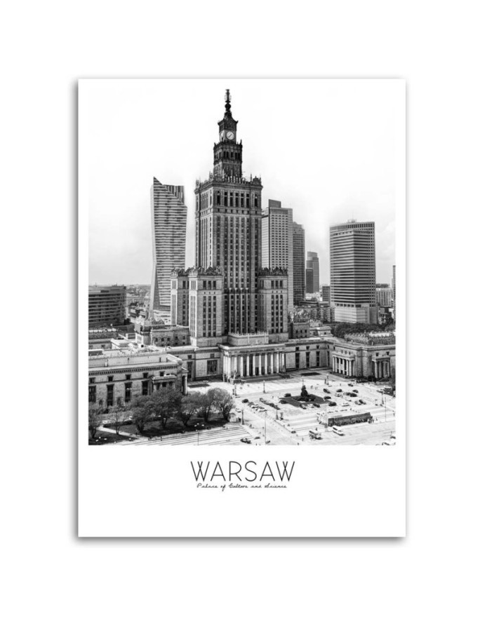 Modern canvas painting - Warsaw Palace of Culture | FEEBY