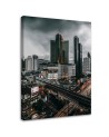 Modern Canvas painting for living room - Clouds over the city | FEEBY