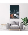 Modern Canvas painting for living room - City at night | FEEBY