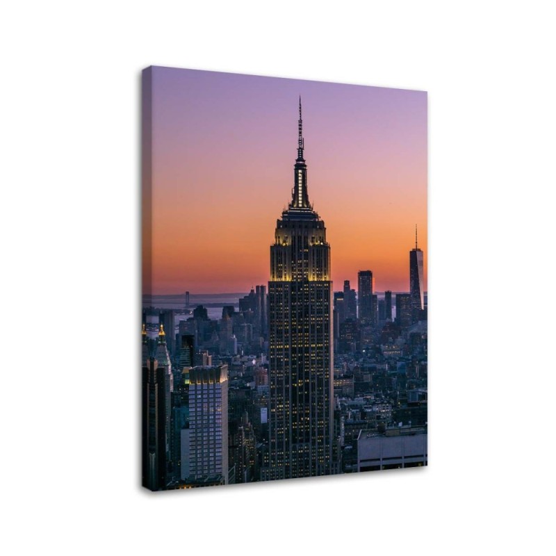 Modern Canvas painting for living room - Empire State Building | FEEBY