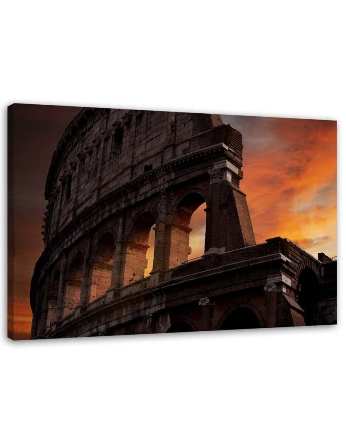 Modern Canvas painting for living room - Colosseum after dark | FEEBY