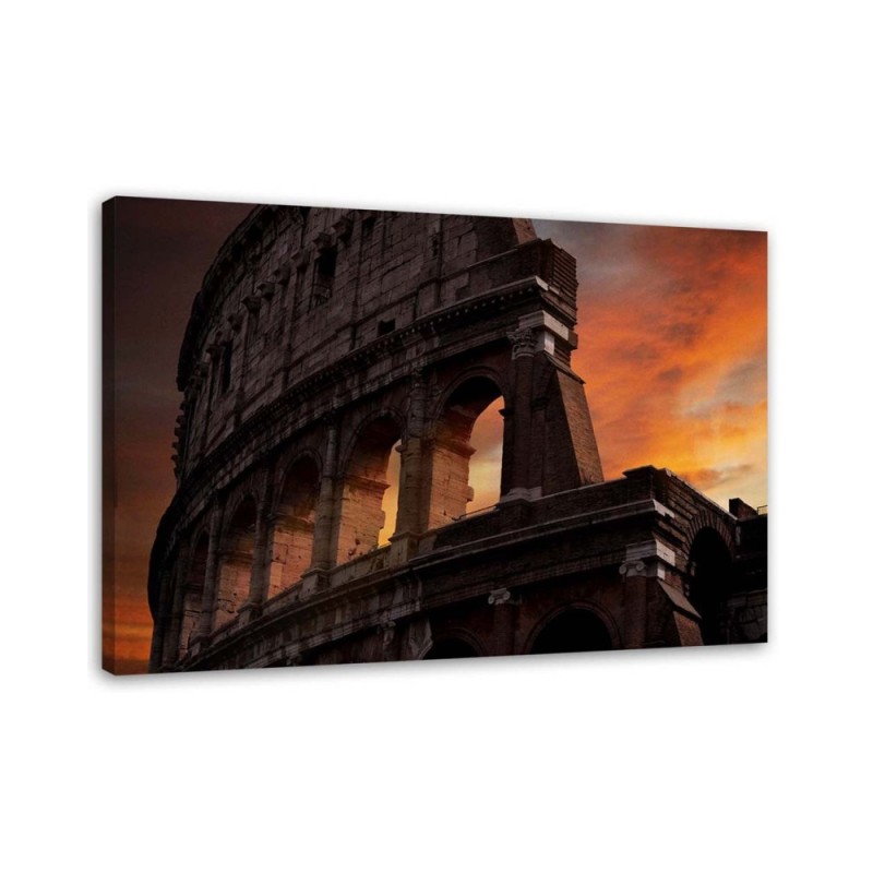 Modern Canvas painting for living room - Colosseum after dark | FEEBY