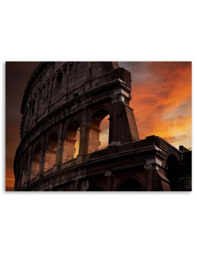 Modern Canvas painting for living room - Colosseum after dark | FEEBY