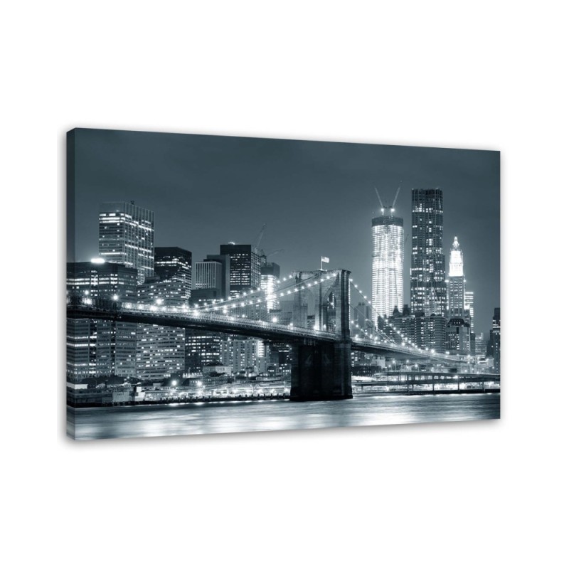 Brooklyn Bridge New York - Canvas painting for the living room USA | FEEBY