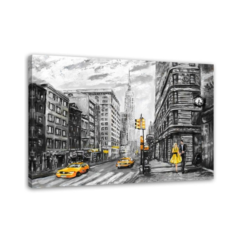 Street in New York - Paintings for the living room USA | FEEBY
