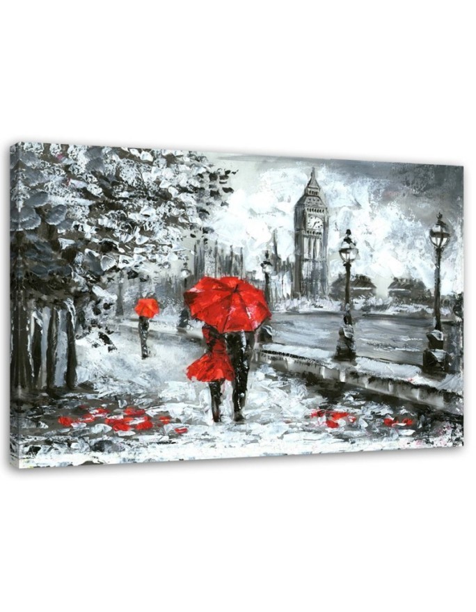 A walk in London - Canvas paintings for the living room | FEEBY