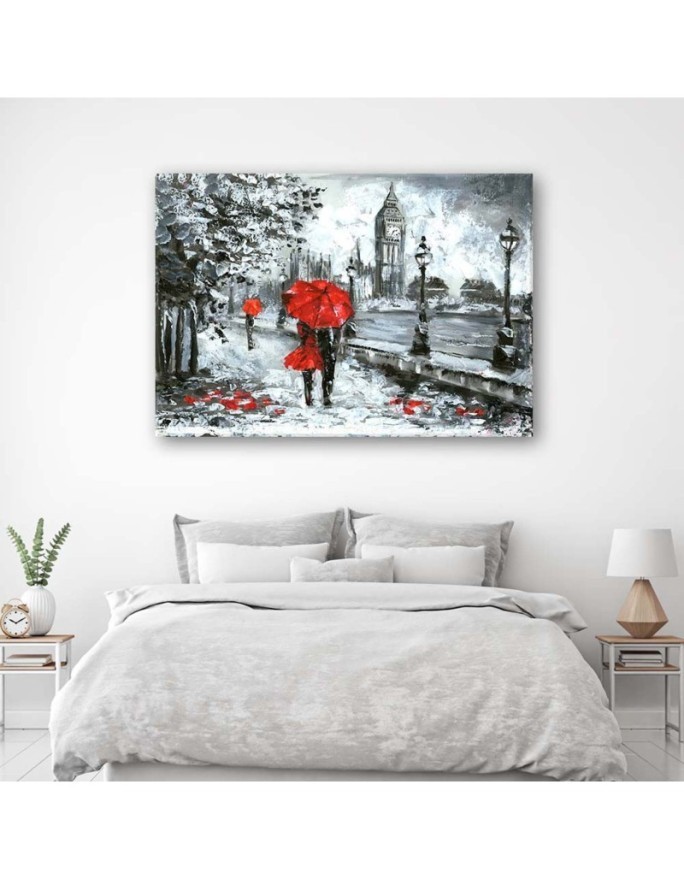 A walk in London - Canvas paintings for the living room | FEEBY