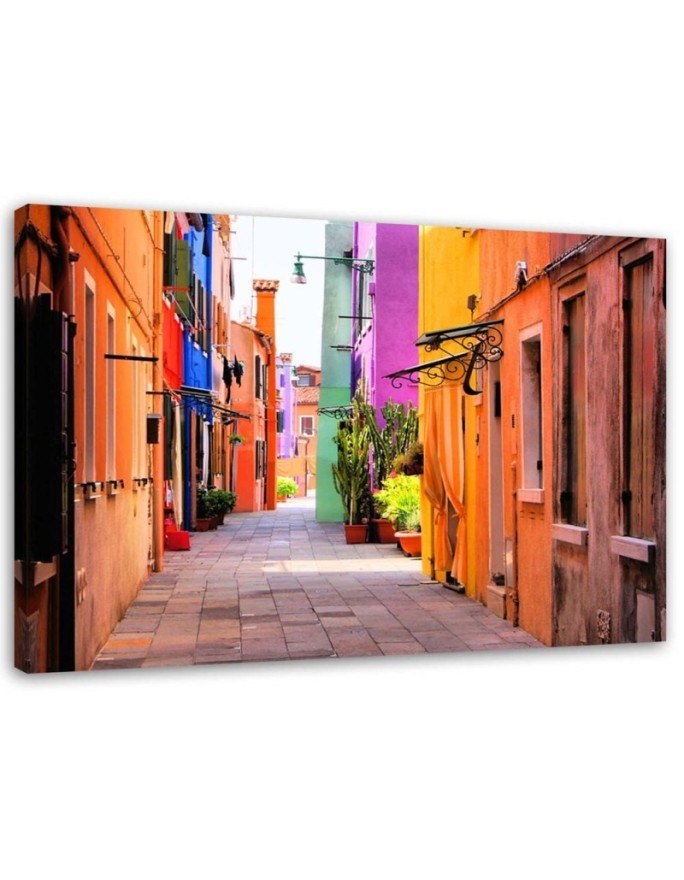 Canvas prints - Venice colourful street | FEEBY