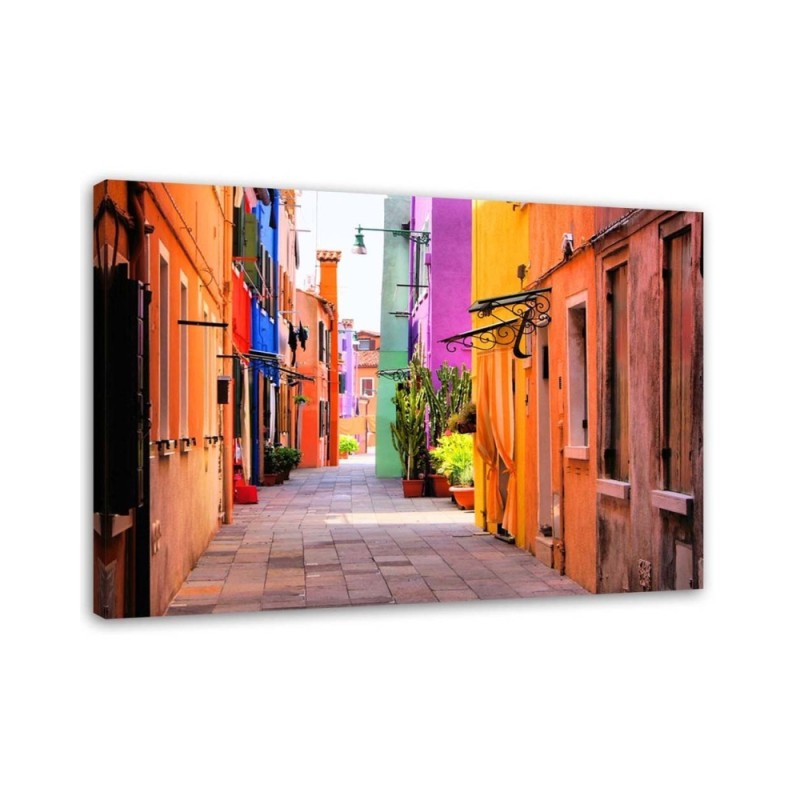 Canvas prints - Venice colourful street | FEEBY