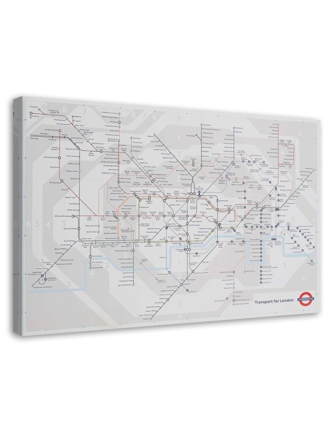 Canvas prints wall art - Cities London Underground Line | FEEBY