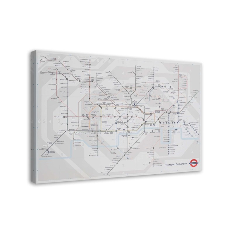 Canvas prints wall art - Cities London Underground Line | FEEBY