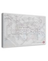 Canvas prints wall art - Cities London Underground Line | FEEBY