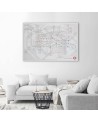 Canvas prints wall art - Cities London Underground Line | FEEBY
