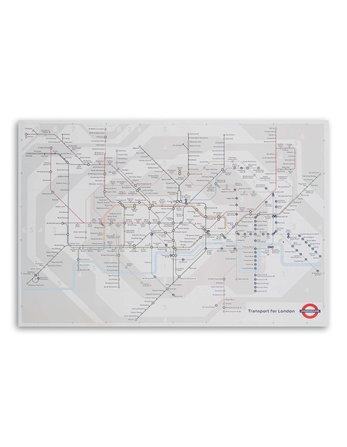 Canvas prints wall art - Cities London Underground Line | FEEBY