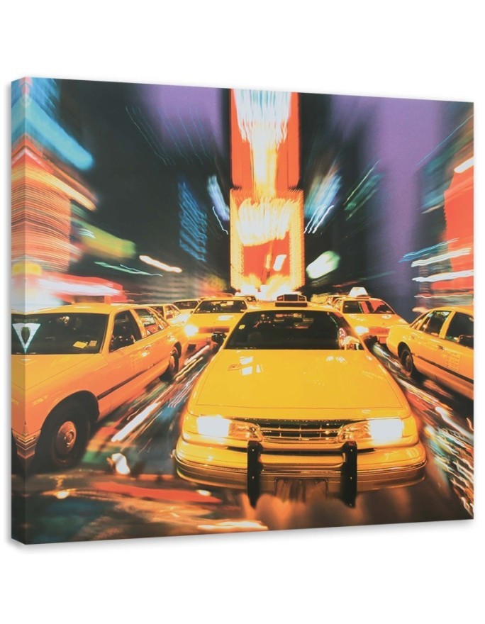 Canvas prints from photo on canvas - Yellow Taxi New York City | FEEBY