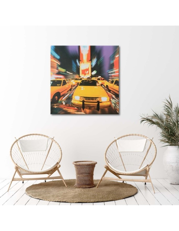 Canvas prints from photo on canvas - Yellow Taxi New York City | FEEBY