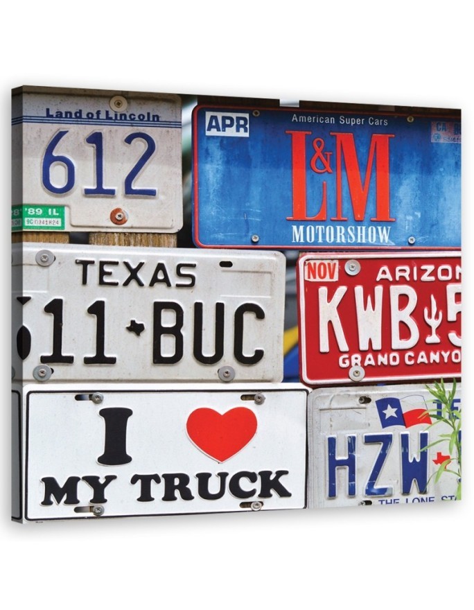 Canvas prints Number plates | FEEBY