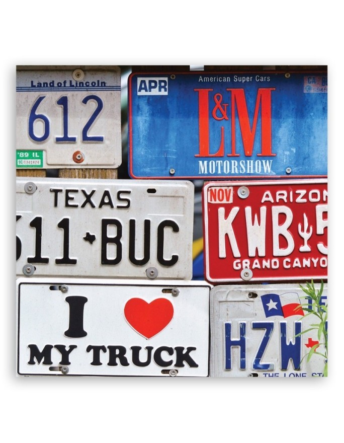 Canvas prints Number plates | FEEBY