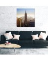 Cities and architecture Orange - Canvas prints for living room USA | FEEBY