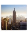 Cities and architecture Orange - Canvas prints for living room USA | FEEBY