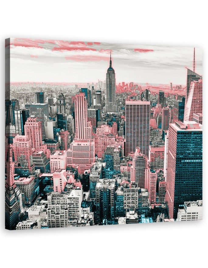 Canvas print New York Pink