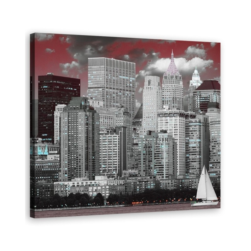 New York City Grey - Canvas prints USA | FEEBY