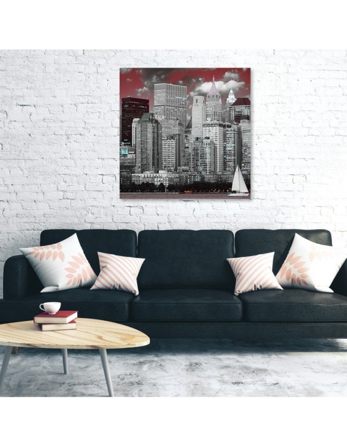 New York City Grey - Canvas prints USA | FEEBY