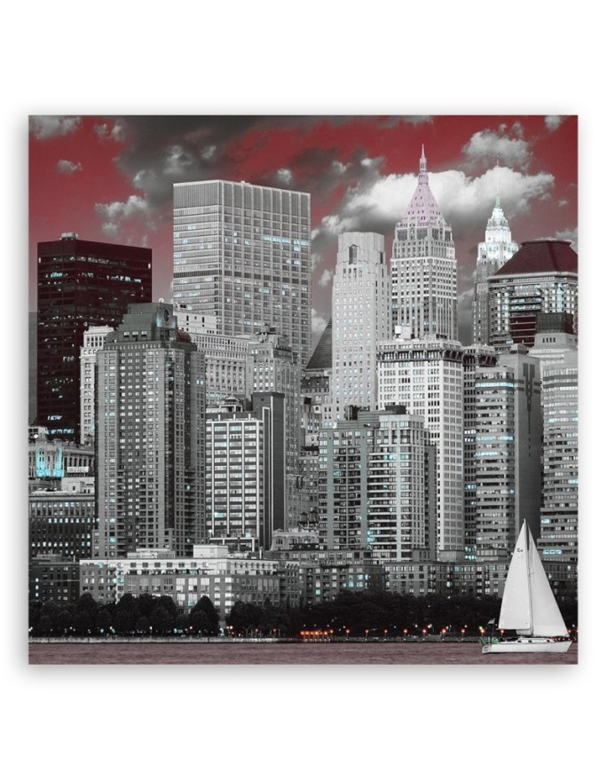 New York City Grey - Canvas prints USA | FEEBY