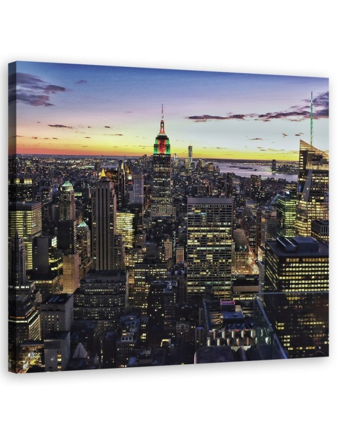 Cities New York Panoramic- Canvas prints USA | FEEBY