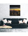 USA Canvas painting - City New York and architecture Orange | FEEBY