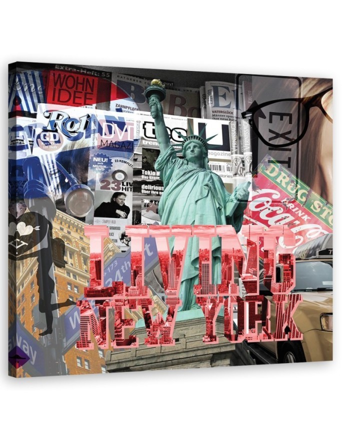 USA - Abstractions Colourful canvas painting | FEEBY