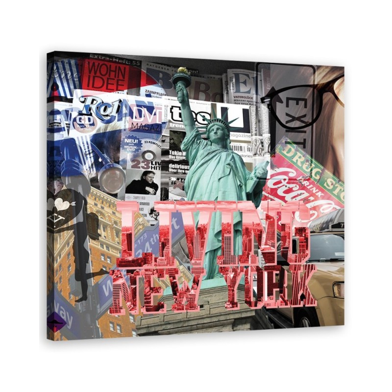 USA - Abstractions Colourful canvas painting | FEEBY