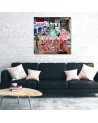 USA - Abstractions Colourful canvas painting | FEEBY