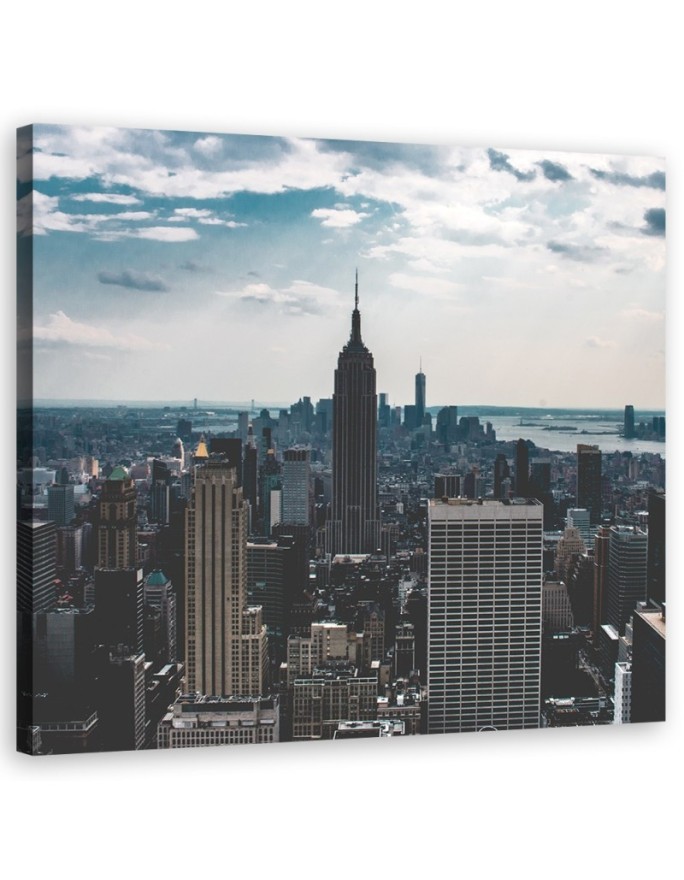 Canvas prints for bedroom - Cities and architecture Grey | FEEBY