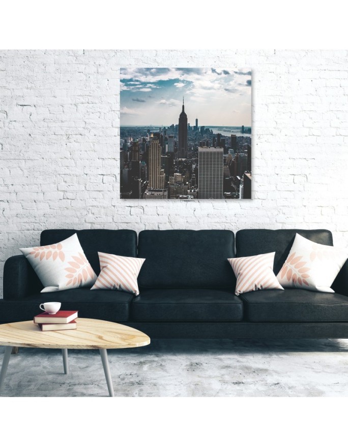 Canvas prints for bedroom - Cities and architecture Grey | FEEBY