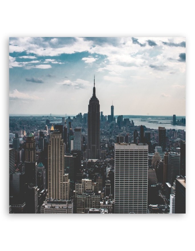 Canvas prints for bedroom - Cities and architecture Grey | FEEBY