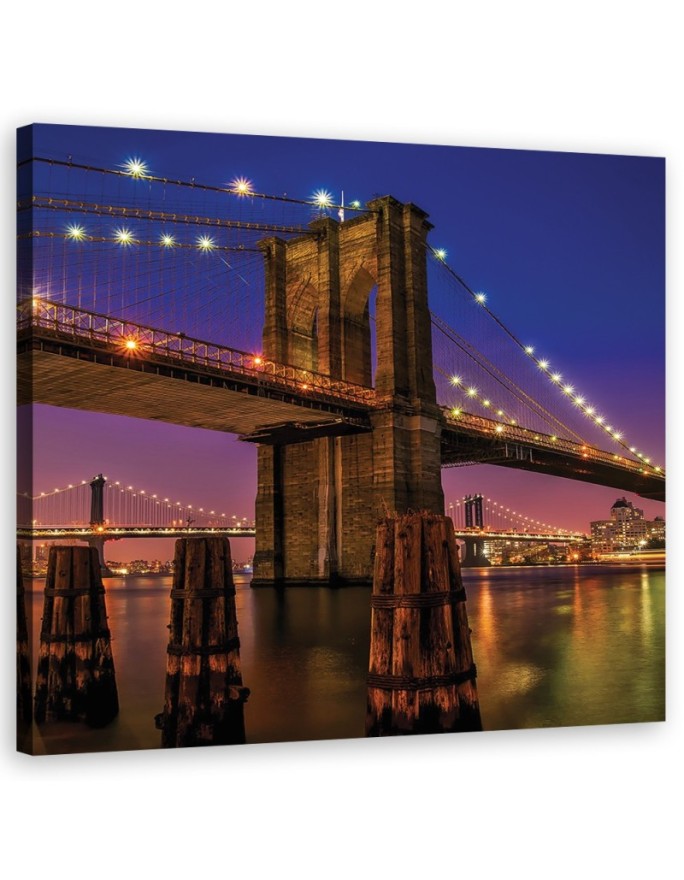 Canvas print City Bridge &...