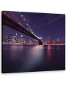 Canvas prints with motif USA - New York City Purple | FEEBY