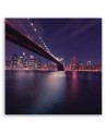 Canvas prints with motif USA - New York City Purple | FEEBY